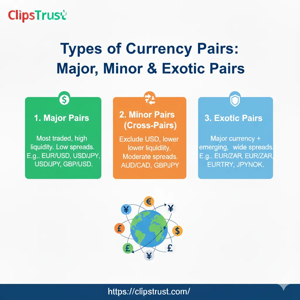 type of currency pairs 